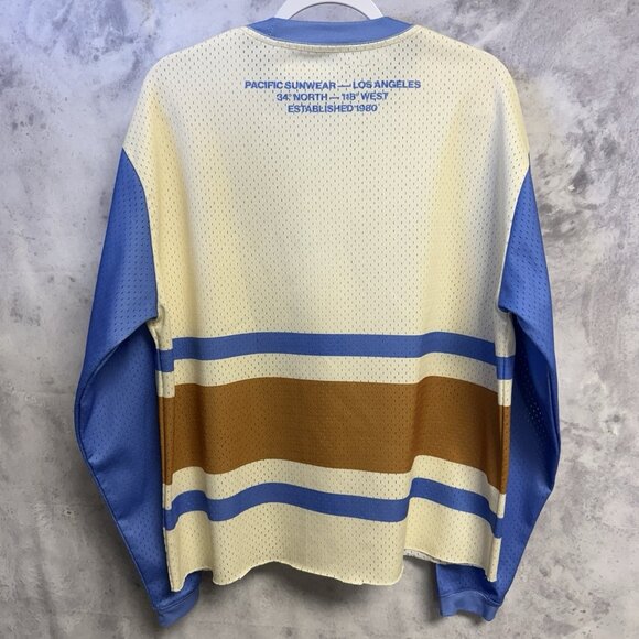 Pacific Sunwear Pacsun Los Angeles Jersey Mens Large 23x25.5 Long Sleeve - Picture 2 of 8